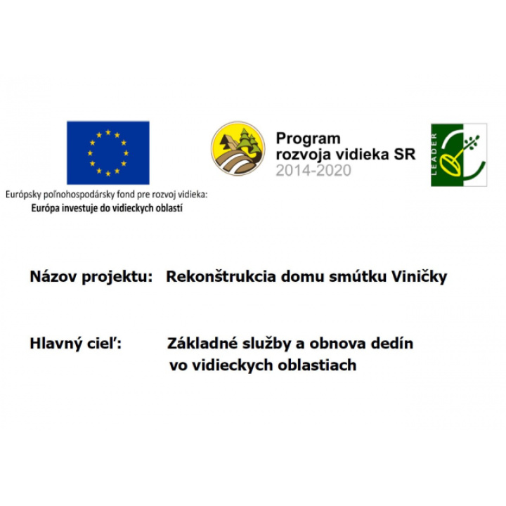 Projekt: Rekonštrukcia domu smútku Viničky